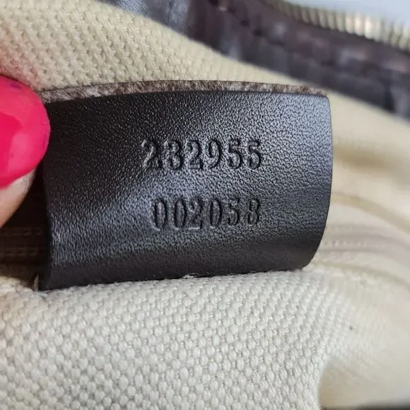 Gucci GG monogram Sukey Hobo Bag Brown - Picture 13 of 16